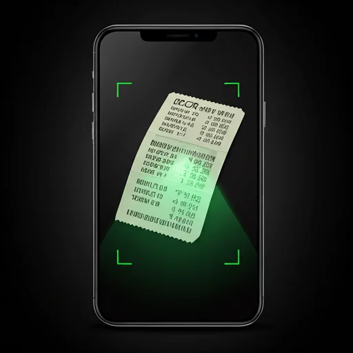 Vertical smartphone screen scanning a physical paper betting ticket with green OCR square markers and scanning beam effect